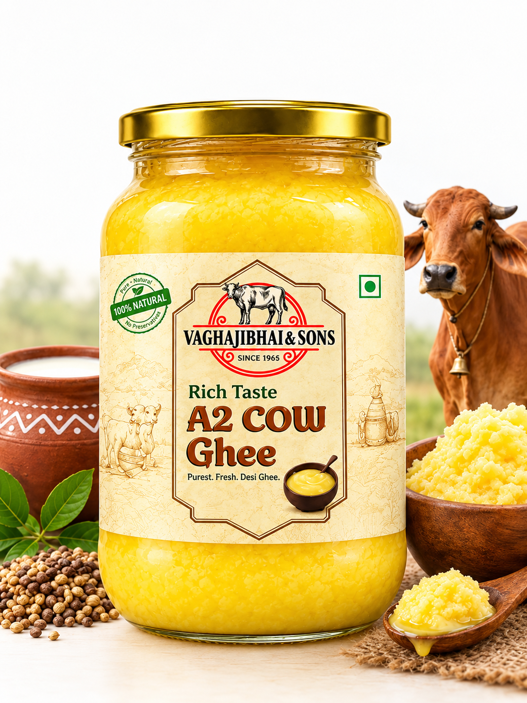 Pure A2 Gir Cow Ghee | 100% Authentic Desi Ghee